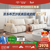 帕沙曼猫抓布艺沙发客厅小户型泡芙法式奶油风简约2025设计师新款1005FZ 【升级USB】2.72米多人位 2586ZF# 30%选择-猫抓布【旗舰版】 硅胶棉+紫罗兰+海绵