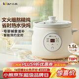 小熊（Bear）电炖锅 电炖盅 煮粥神器煲汤锅炖汤锅 BB煲婴儿煮粥锅熬粥宝宝炖盅小型1-2人辅食锅E15K2 1.5L