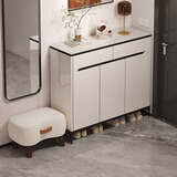 米客米家（MIKEMIJIA）鞋柜2026新款轻奢门口家用大容量收纳柜玄关楼道阳台储物柜鞋架 【店长推荐款】 暖白色90CM 整装（上门安装）