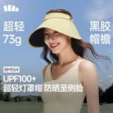 蕉下（beneunder）遮阳帽女防晒帽子太阳帽黑胶空顶帽防紫外线夏季蛋卷便携BM554