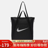 耐克NIKE男女单肩包 运动托特包拎包手提包休闲包DR7217-010黑 均码
