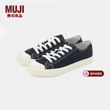 MUJI男女通用不易疲劳不易沾水运动鞋无性别男款女款小白鞋帆布鞋鞋子 藏青色1S 38 码/240mm（尺码偏大拍小一码）
