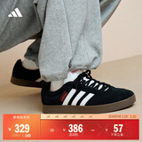 adidas「T头鞋」VL COURT复古休闲板鞋德训鞋男女阿迪达斯轻运动   黑色/白色   41