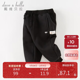 戴维贝拉童装秋冬女童裤子男童加绒裤儿童棉裤冬季运动裤宝宝保暖长裤冬裤
