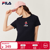 斐乐 斐乐女装官方女士短袖T恤夏季休闲运动内搭t恤运动上衣 传奇蓝-F51W328152FNV S （160/80A/S）