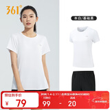 361°跑步运动套装女士夏季衣服新款休闲短袖短裤两件套662414001H-1