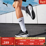 彪马（PUMA）黑色透气轻便跑步鞋男女款新款运动鞋AVIATOR 376615 黑色-白-01 42.5