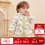 巴拉巴拉童装儿童羽绒服男童女童连帽外套小童宝宝冬装潮 绿色调00344 73 cm -充绒量27g