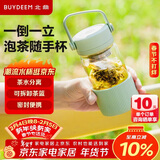 北鼎（Buydeem）泡茶随手杯 茶水分离玻璃水杯男款女款 泡茶杯子耐用便携办公礼物