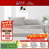 富安娜全棉床笠纯棉单件床罩80S长绒棉床垫罩1.8x2米米双人床垫保护套