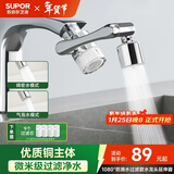 苏泊尔（SUPOR）龙头起泡器1080过滤延伸器厨房洗手池万向旋转防溅神器机械臂s