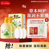 六神艾叶清洁抑菌组套洗手液500ml*2+艾叶香皂125g*3