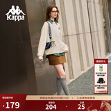 卡帕（Kappa）背靠背宽松运动卫衣女美式复古圆领休闲上衣男款套头衫K0CZ2WT93V 93V浪漫白-011 M