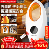 荣事达（Royalstar）石墨烯取暖器家用母婴级暖风机无叶电暖气遥控电暖器电热风扇小太阳室内洗澡加热烤火器 NTC-2015D