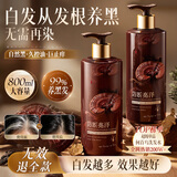 韩方五谷 何首乌洗发水乌黑白发非发根变黑发根治生姜侧柏叶洗头膏金榜第1