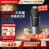 WISESKY韦思卡尔反重力前置过滤器大流量全屋家用反冲洗净水器80T自己安装