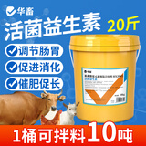 华畜兽用活菌加酶益生菌素开胃增肥调理肠道除氨气猪用禽畜饲料添加剂 1桶【活菌益生素】10kg/桶