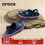 卡骆驰洞洞鞋贝雅卡骆班轻便耐磨一脚蹬休闲鞋|205089 深蓝/辣椒红-4CC 40 (250mm)