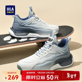 海澜之家HLA男鞋运动潮流跑步鞋爆米花休闲鞋HAAYDM1EAX045 白蓝色44