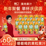 葡口果肉饮料含NFC原果汁优质菠萝味爽口聚餐游玩火锅烧烤490ml*15罐