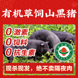 山林里【满200元顺丰包邮】有机草饲黑猪肉，现宰现发 SGS128项严格检测 去皮有机前腿肉1斤