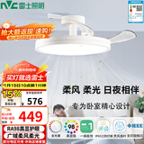雷士（NVC）LED照明枕边风风扇灯北欧餐厅卧室三防一体1级能效42寸48瓦