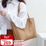 viney牛皮包包女包大容量托特包单肩包手提包生日情人节礼物送女友老婆