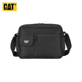 卡特（CAT）邮差包单肩斜挎包13英寸ipad包通勤户外多口袋潮大容量 黑 84557