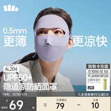 蕉下（beneunder）防晒口罩骑行护脸面罩脸基尼女医美防紫外线全脸防晒面罩高颜值灰