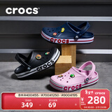 卡骆驰（CROCS）洞洞鞋贝雅卡骆班轻便耐磨一脚蹬休闲鞋|205089 黑色/白色-066 43 (270mm)