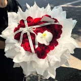 幽客玉品情人节鲜花速递红玫瑰花束表白送女友老婆生日礼物全国同城配送 33朵红玫瑰—新款花束