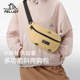 伯希和（Pelliot）户外运动腰包男女骑行单肩斜挎背包跑步多功能胸包165025069卡其