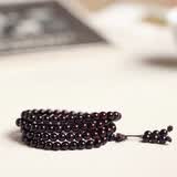 紫辰檀 印度小叶紫檀手串108颗男女小满金星高密度老料檀木文玩佛珠项链 金星小叶紫檀手串108颗8mm男女款