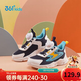 361°童鞋 儿童跑鞋四季男女童3-14岁助推科技旋钮跑鞋 蓝32
