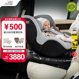 宝得适（BRITAX）宝宝儿童安全座椅0-4岁360度旋转汽车ISOFIX硬接口双面骑士PLUS 双面骑士PLUS北欧灰