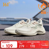 361°运动鞋女秋冬季保暖网布轻便减震通勤休闲跑步鞋子女682232210-1