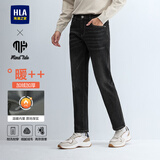 海澜之家（HLA）加绒加厚牛仔裤男24冬季新亦心即为系列裤男 黑牛过渡色（深）9N 35 175/90A 推荐151~160斤