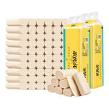 家优先 【推荐购买3提装】本色卷纸 家用纸巾卫生纸厕所用纸实惠装 4层 58.3g/卷*24卷