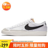 耐克NIKE板鞋男缓震经典BLAZER LOW '77休闲鞋DA6364-101白43