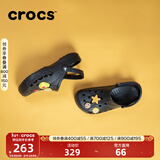 CROCS卡骆驰洞洞鞋贝雅男鞋女鞋轻便耐磨一脚蹬拖鞋休闲鞋|10126 黑色-001 41 /42(260mm)