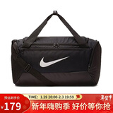 耐克NIKE中性桶包 健身包BRASILIA JDI运动包BA5957-010黑色中号