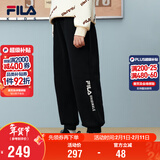 FILA【抗菌功能】斐乐儿童童装2025年冬季男童中大童加绒长裤
