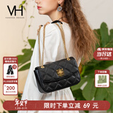 VANESSA HOGAN VH女包茵然软包复古太阳神斜挎包菱格链条包腋下单肩包新年礼物