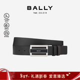 BALLY【新年礼物】FABAZIA男士搭扣双面腰带3.5/110黑色/棕色 6181991