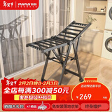 盼盼翼型晾衣架落地铝合金晒衣架折叠免安装灰色PP-980k经典款1.4M