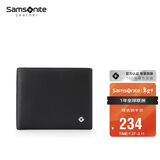 新秀丽（Samsonite）男士短款两折横款皮夹牛皮钱包礼盒装男士新年情人节礼物TK7