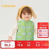 巴拉巴拉童装儿童马甲两面穿背心2025新款秋冬装羊羔绒上衣服男女宝宝衣服