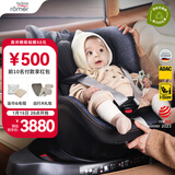 宝得适（BRITAX）宝宝儿童安全座椅0-4岁360度旋转汽车ISOFIX硬接口双面骑士PLUS 双面骑士PLUS精致蓝