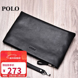 POLO手包男士头层牛皮手拿包男钱包现金信封包零钱包生日礼物送男友