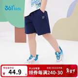 361°儿童短裤夏季男女童3-12岁透气运动裤梭织五分裤 藏青 101